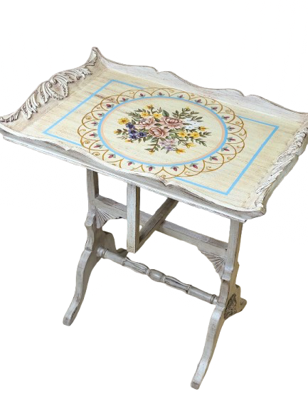 Vintage Floral Serving Table