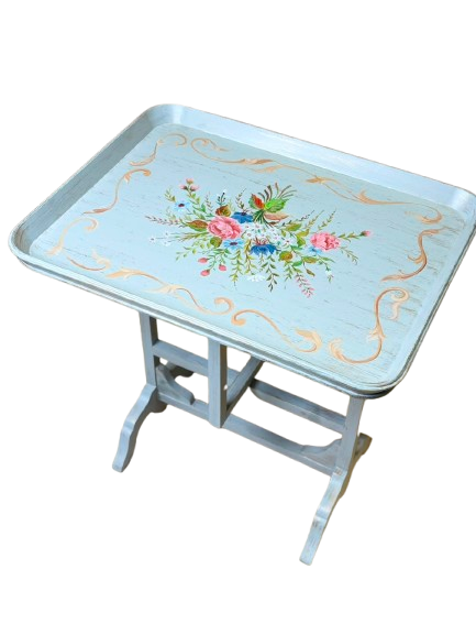 Luxury Floral Folding Tray Table